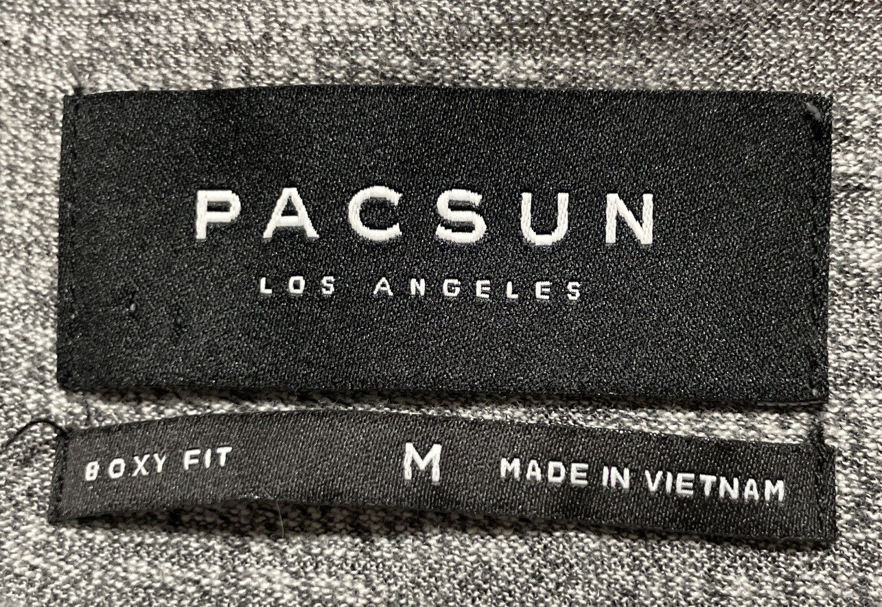 PACSUN Boxy Fit T-Shirt/ Men’s (M) Gray Poly Tri-Blend / Beach Surf Skate gallery