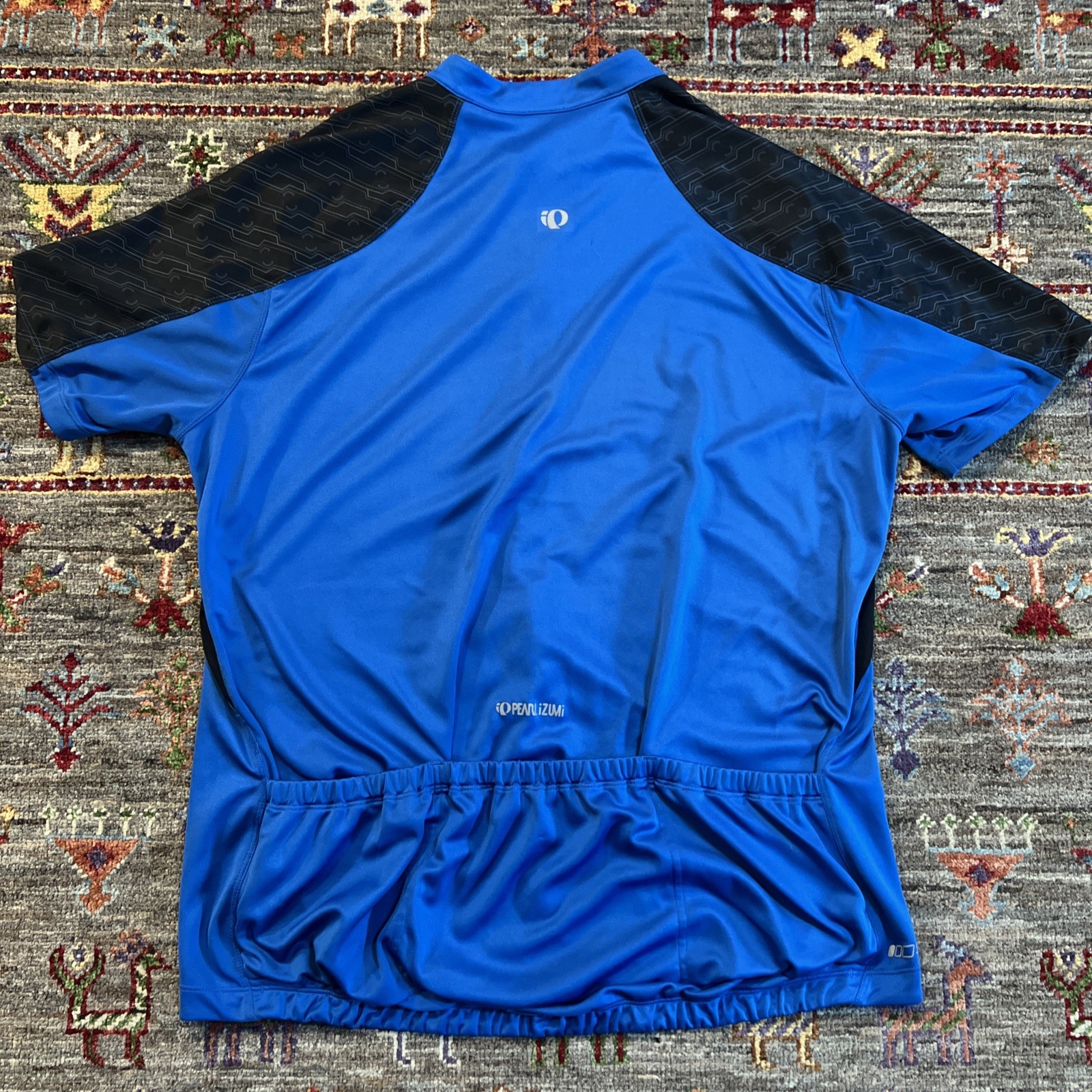 PEARL IZUMI Select Series Mens 2XL Blue Short Sleeve Full Zip Cycling Jersey gallery
