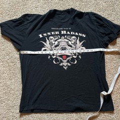 Tultex 100% Ringspun Cotton ” Release Your inner Badass” T shirt Black XL