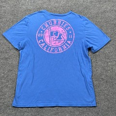 Chubbies California The Weekend Has Arrived Mens T-Shirt M Blue Short Sleeve