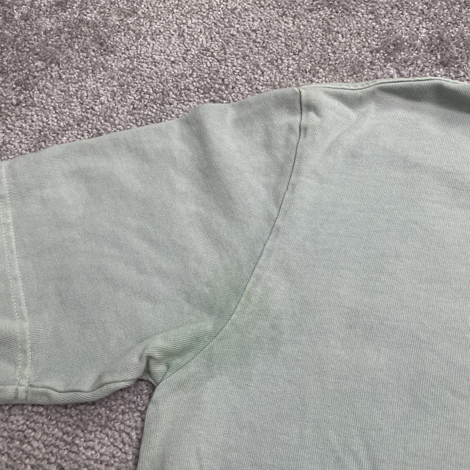 Palace Skateboard Heavyweight T-Shirt Men Small Light Green Crew Neck Pocket Tee gallery