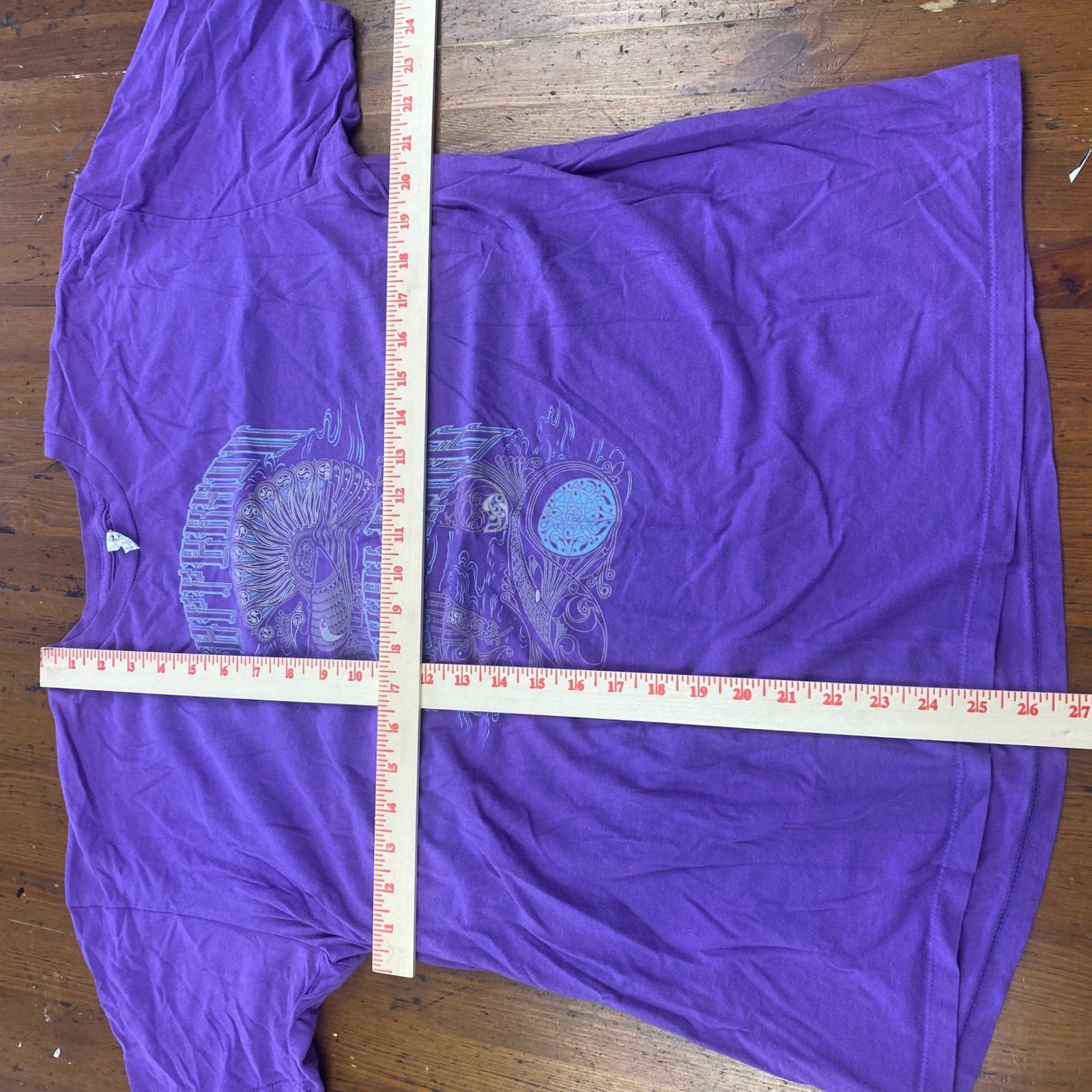 ALSTYLE Apparel Jefferson Airplane Band Activewear Purple Graphic T Shirt Men XL gallery