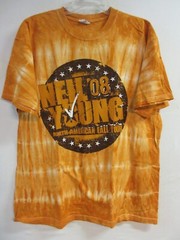 NEIL YOUNG OFFICIAL MERCH N.A. FALL TOUR 2008 CONCERT MUSIC SHIRT EXTRA LARGE