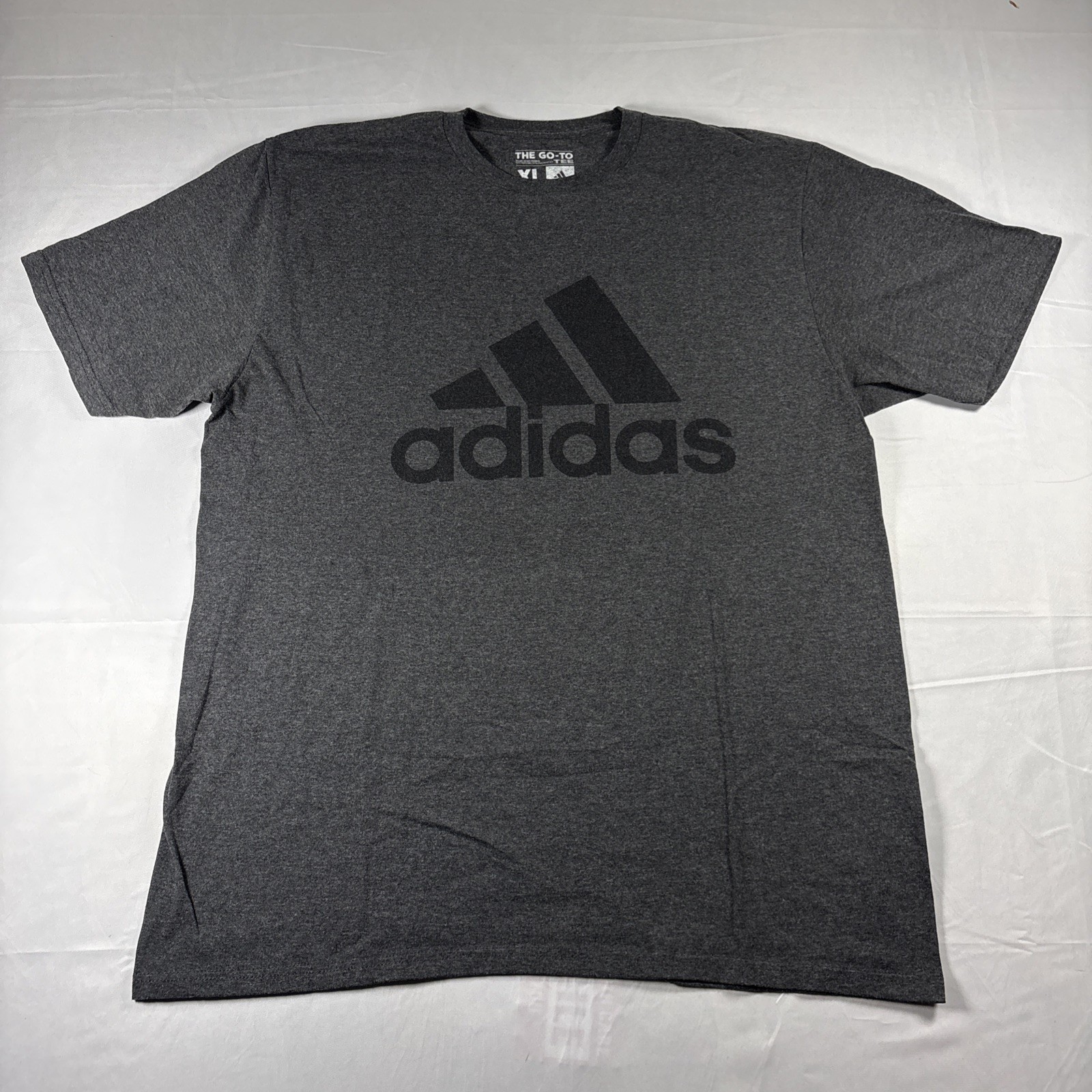 Adidas Men’s XL Amplifier Grey Short Sleeve Athletic Running Casual GO TO TEE gallery