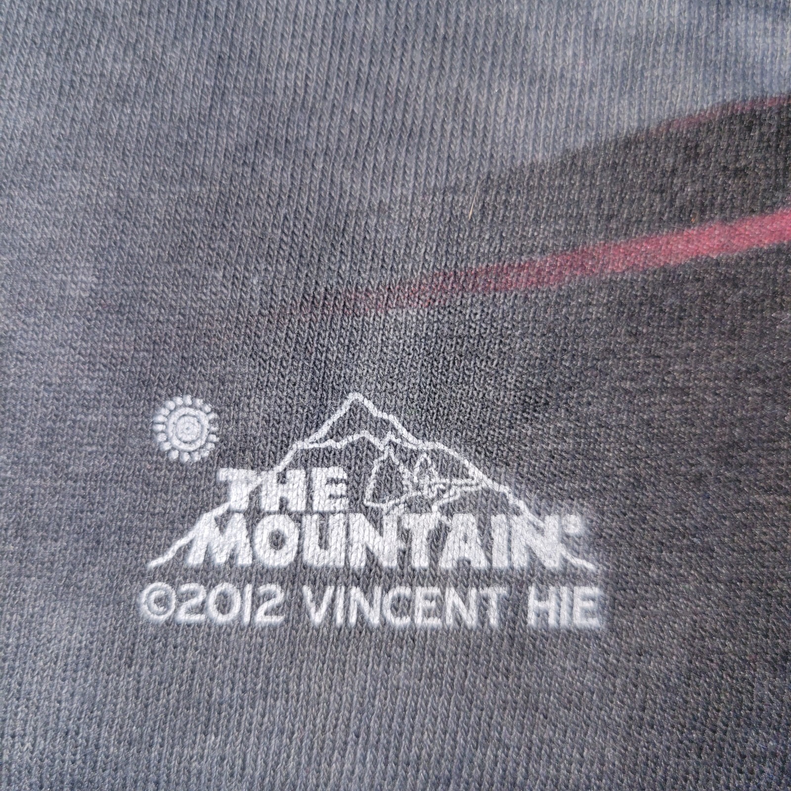 The Mountain Marine Dog Short Sleeve T-Shirt Men's Size XL Gray Black Tie Dye gallery