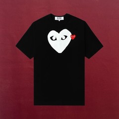 COMME DES GARCONS CDG PLAY BLACK BIG HEART EYE LOGO T-SHIRT SIZE MEDIUM