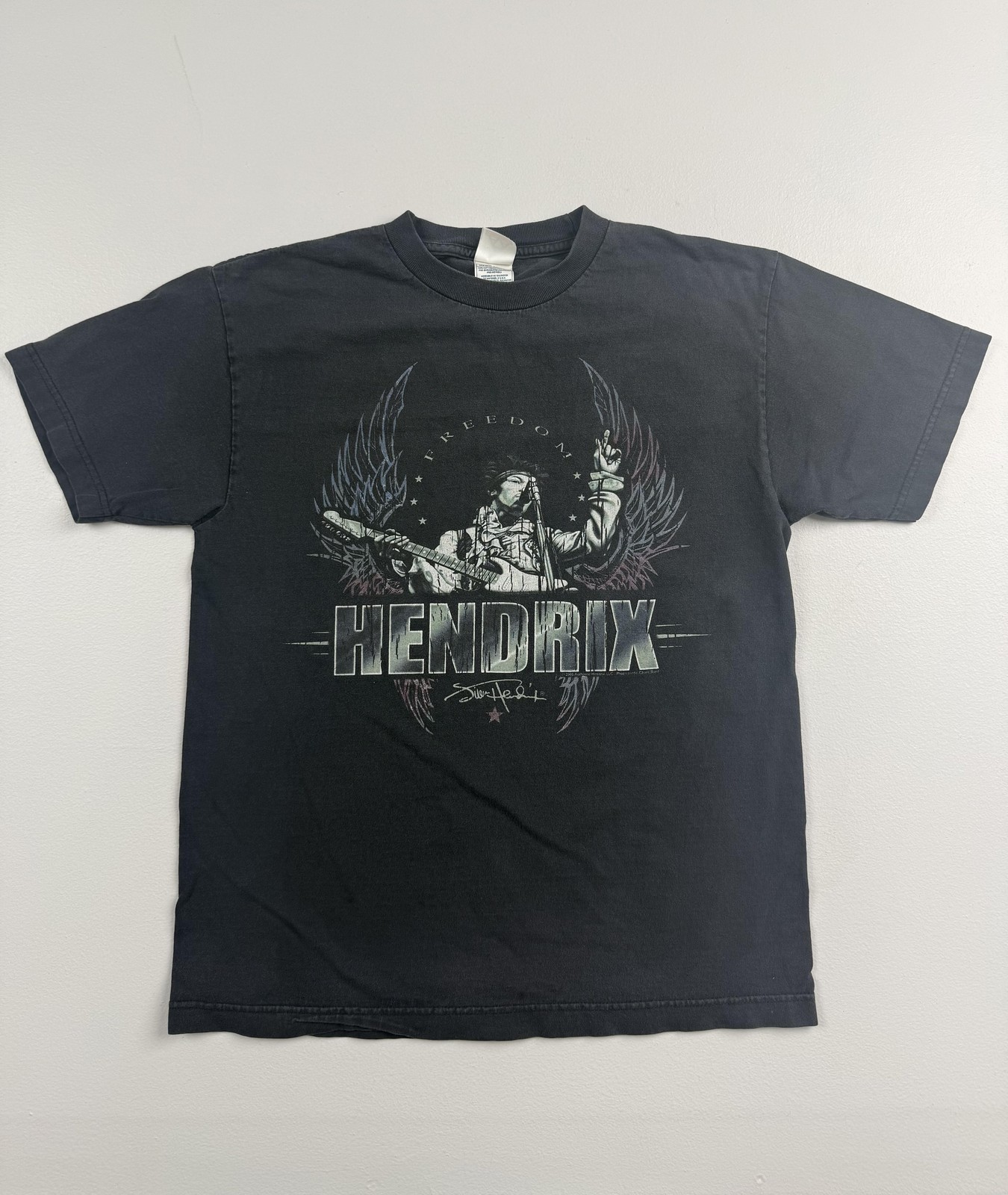 Alstyle Shirt Mens Medium Black Jimi Hendrix Freedom Graphic Tee Rock Band