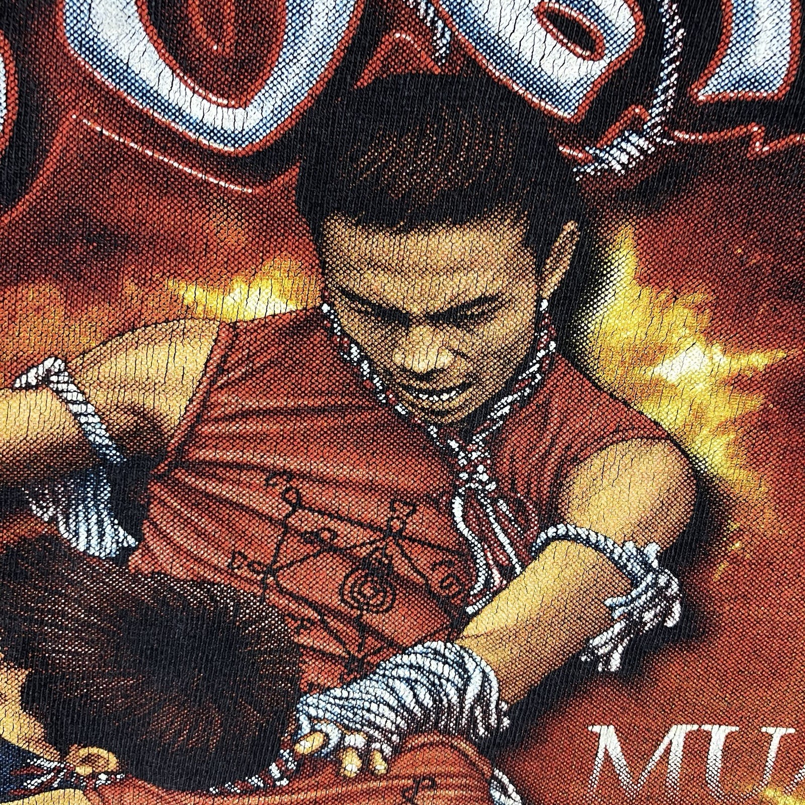Vintage Rare Muay Thai Shirt Large Boxing Kickboxing UFC MMA Wrestling Thailand gallery