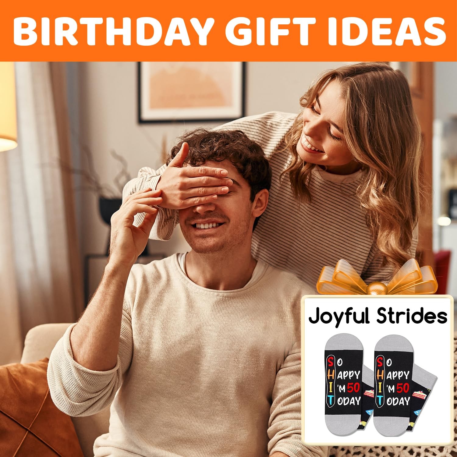 50th Birthday Gifts for Him - Her Socks for 50 Year Old Women Men Male, Happy... gallery