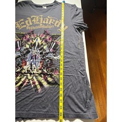 Ed Hardy Christian Audigier Men’s Graphic Shirt Dark Grey XXL Death Angel Lover