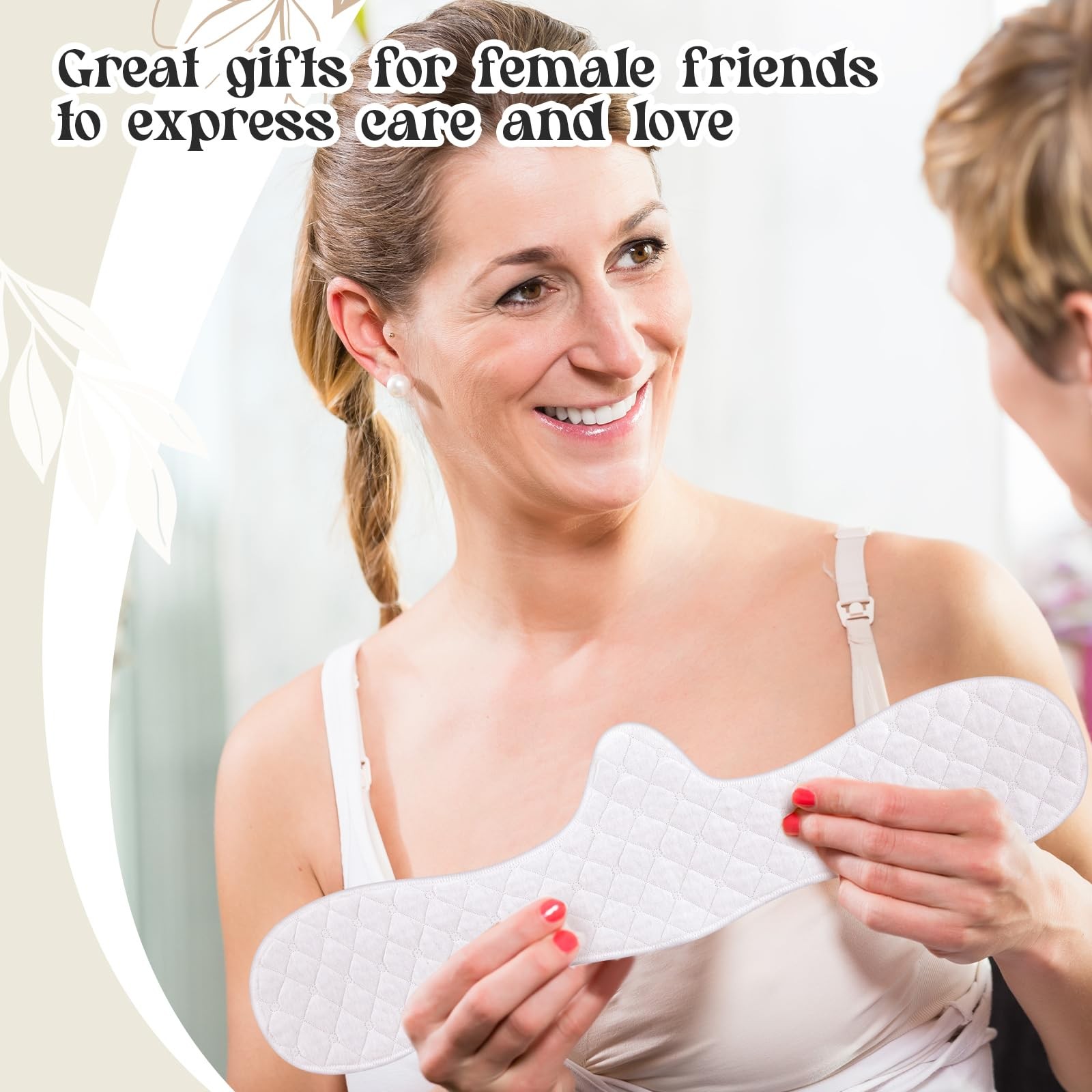 4 Pcs Bra Liners for Sweat, 80% Cotton and 20% Polyester Fiber, Reusable Wash... gallery