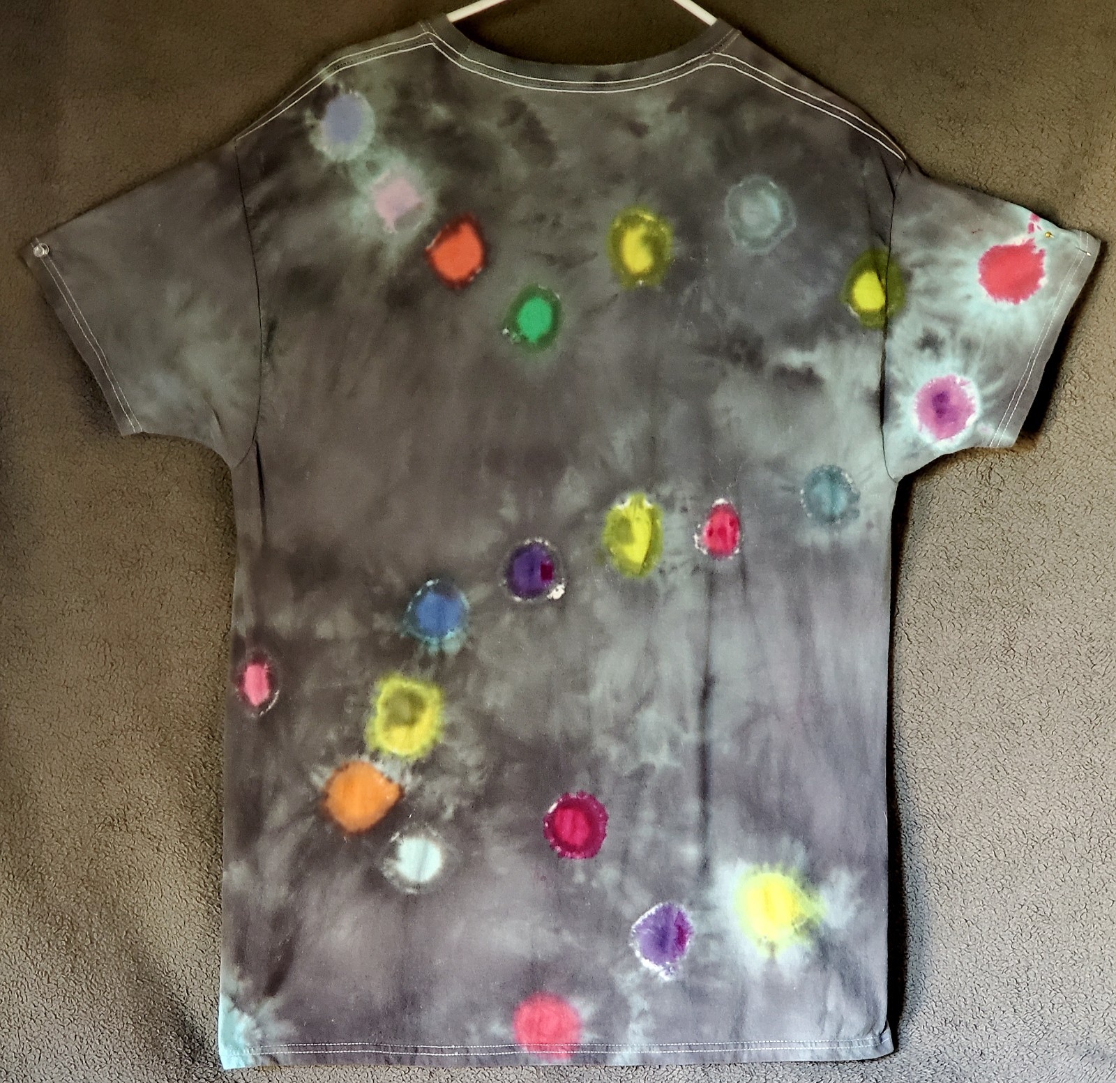 HANES SIZE LARGE 100% Cotton Tye Dyed Shirt Pre-washed WON'T FADE VERY SOFT gallery