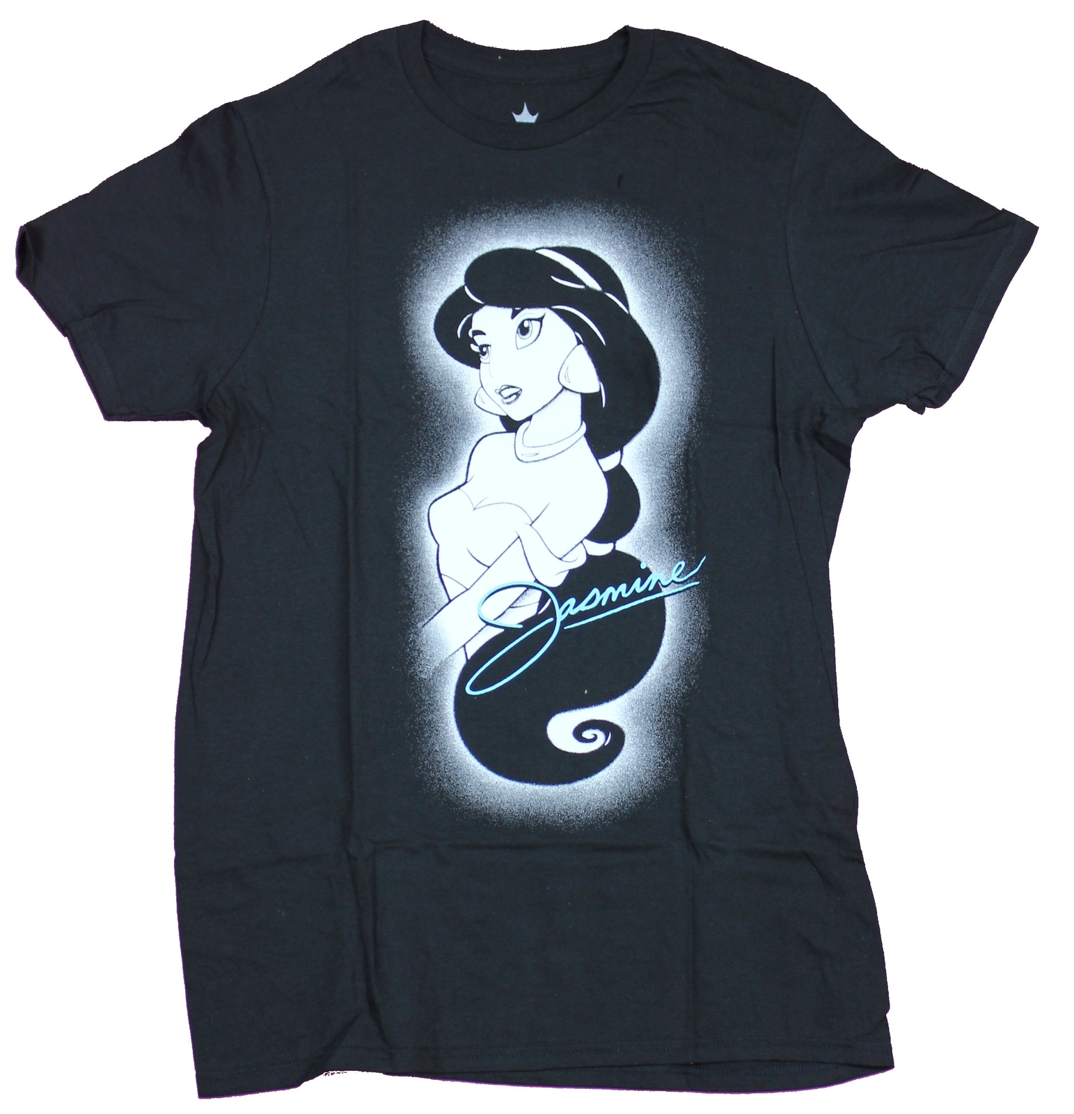 Aladdin Mens T-Shirt - Jasmine B & W Glowing Image gallery