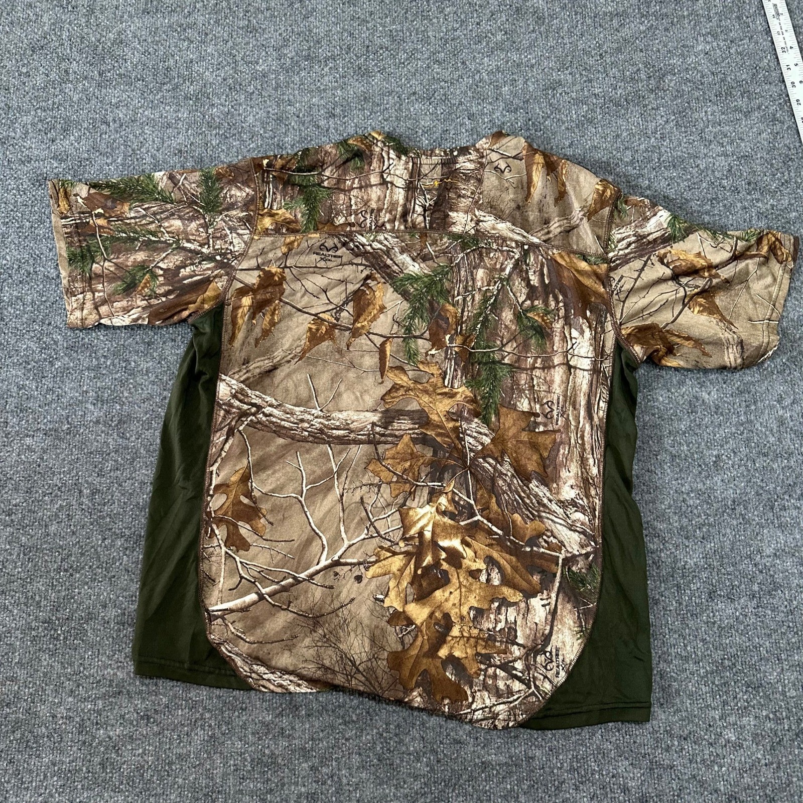 Habit Shirt Mens Size L Realtree Camo Green Short Sleeve Hunting Performance Tee gallery