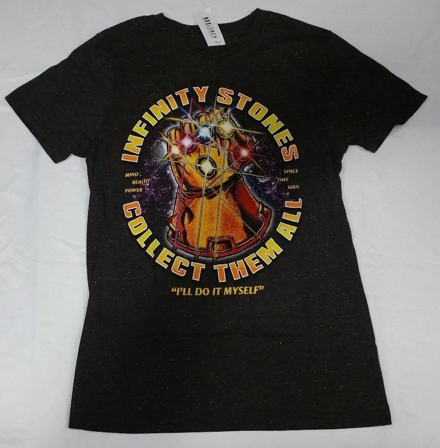 Official Marvel Thanos The Infinity Gauntlet Grey Mens T-shirt XS S M L XL gallery