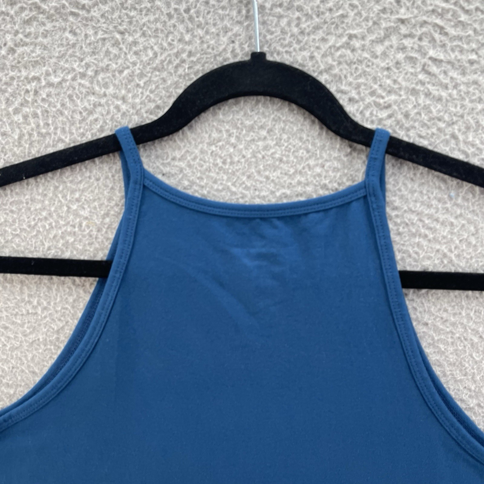 Torrid Top Women Plus Size 1X Blue Poseidon Foxy High Neck Crop Stretch Cotton gallery
