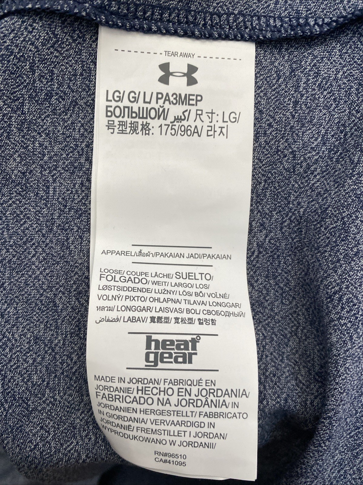 Men's Under Armour HeatGear Threadborne Large Loose Blue T-Shirt Crew Neck NWT gallery