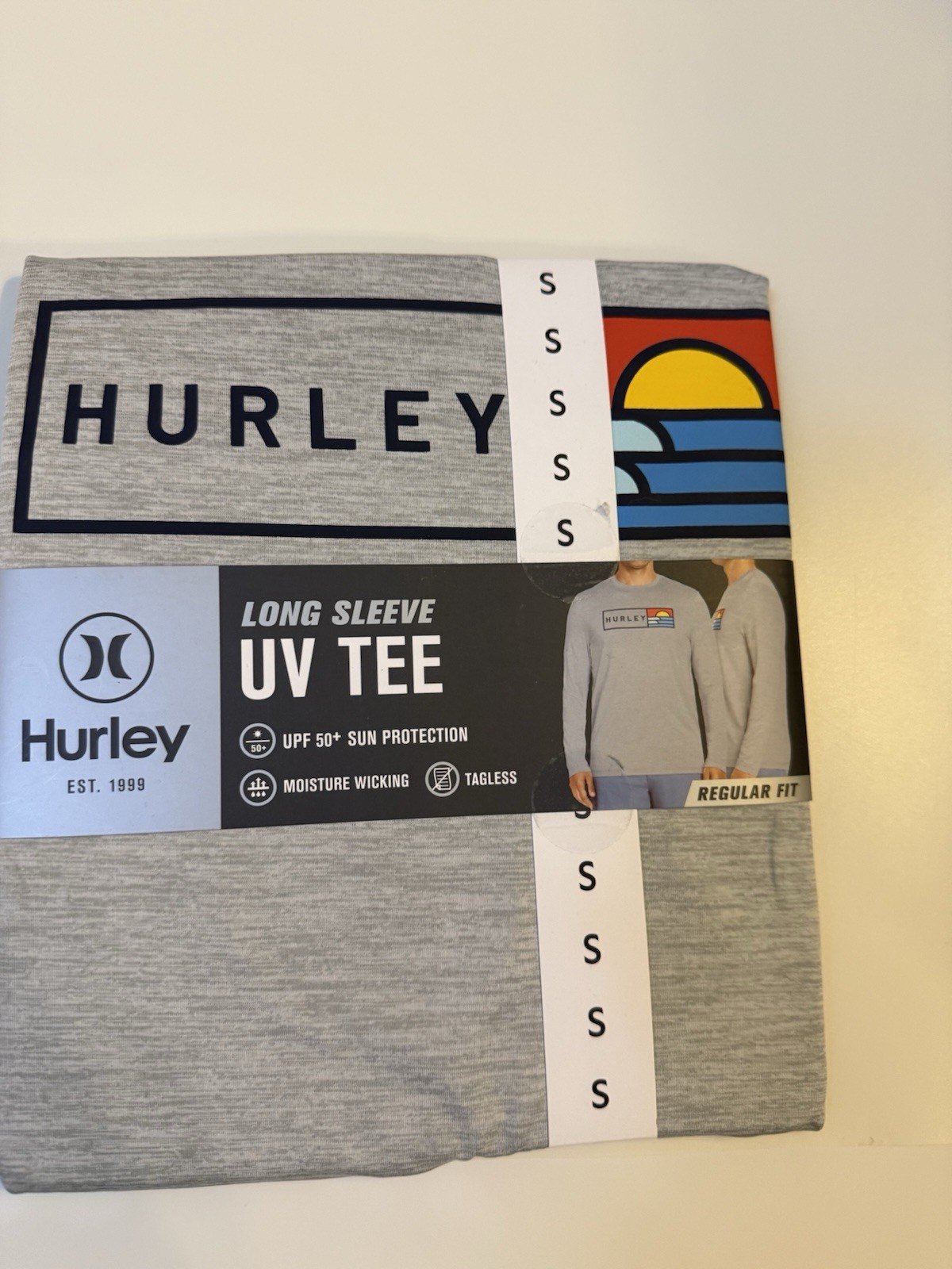 Hurley Grey Long Sleeve Sun Protection Sz S Mens Shirt multiple Colors gallery