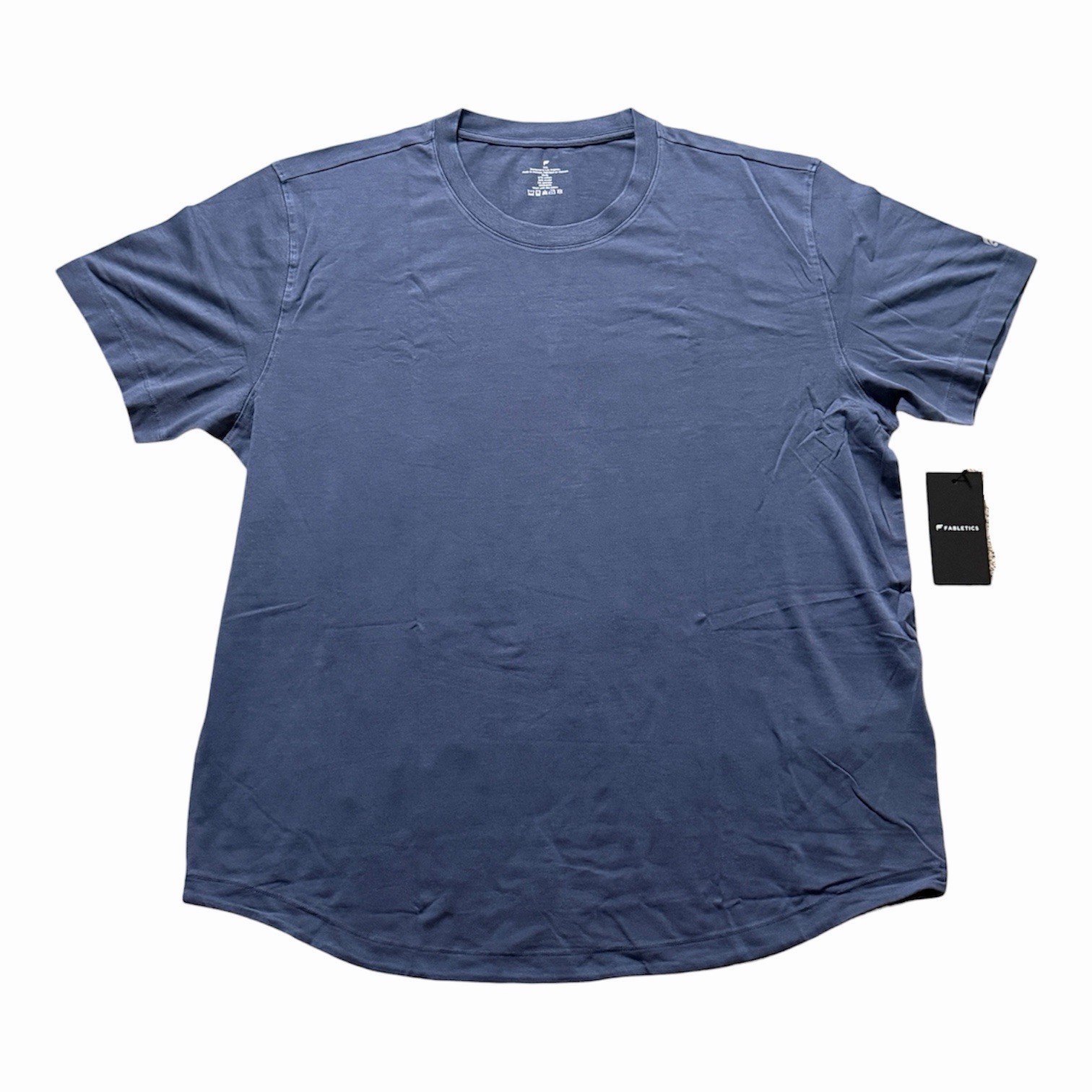 NEW Fabletics The 24 7 T-Shirt Men’s XXL Deep Navy Short Sleeve