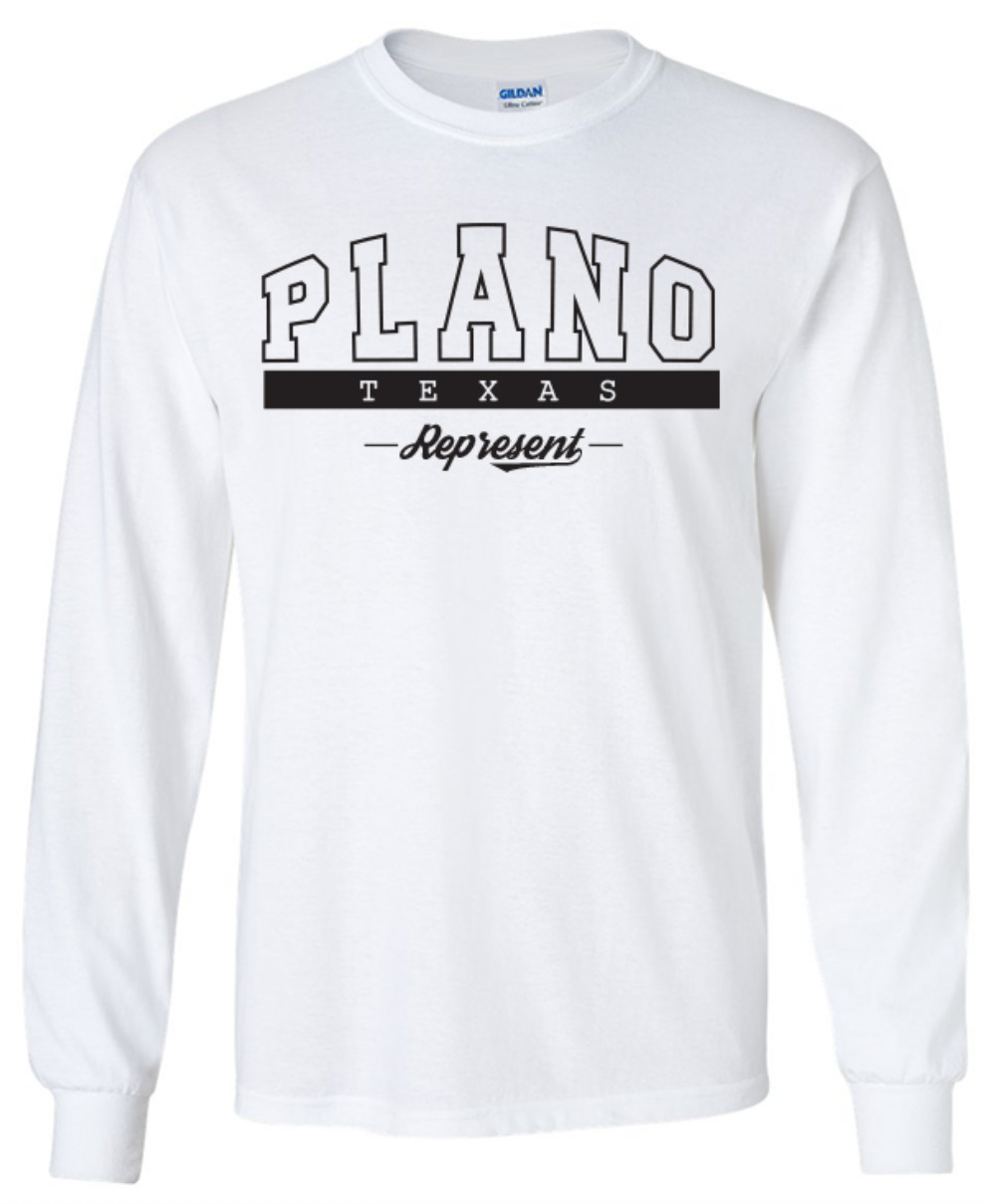 Plano Texas State T-Shirt Long Sleeve Graphic Tees Unisex Apparel