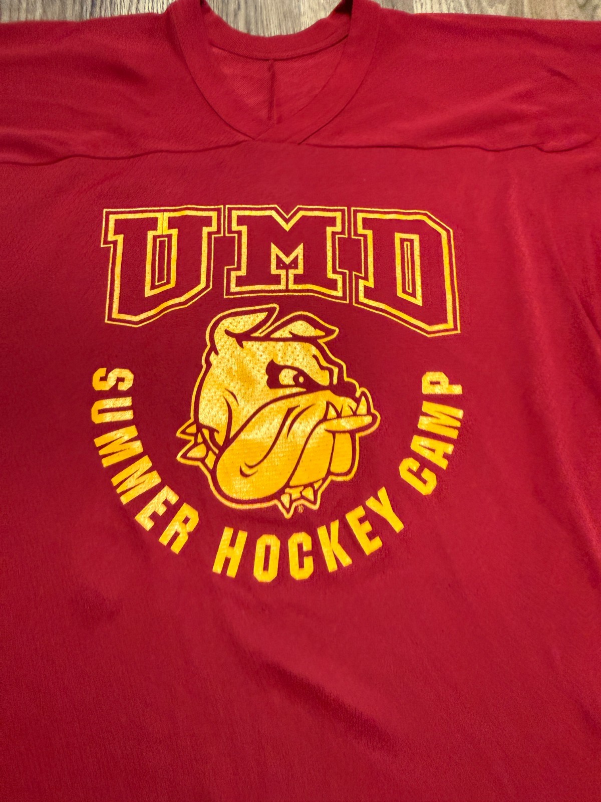 CCM Jersey Men's Size Medium Red Gold UMD Summer Hockey Camp gallery