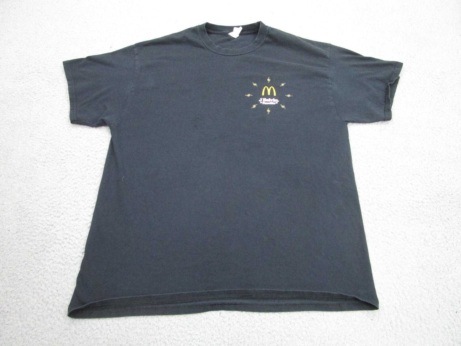 J. Balvin Shirt Mens XL Black Mcdonalds Familia Adult T-Shirt gallery