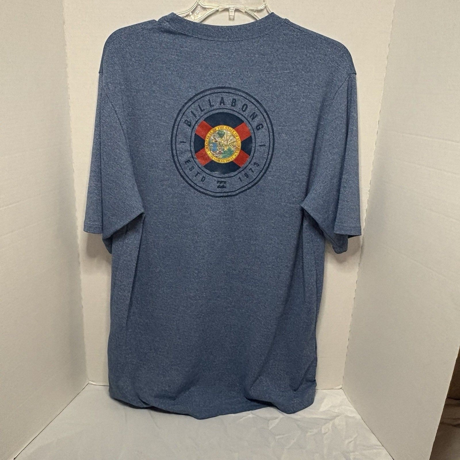 Billabong Men's Short Sleeve Surf Shirt UVA/UVB Protection, Size Large, Blue gallery