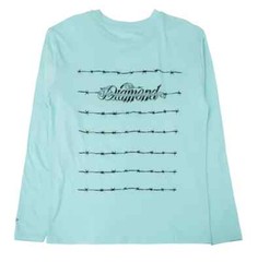 Diamond Supply Co. Men’s Barbed Wire Long Sleeve Seafoam Green T-Shirt