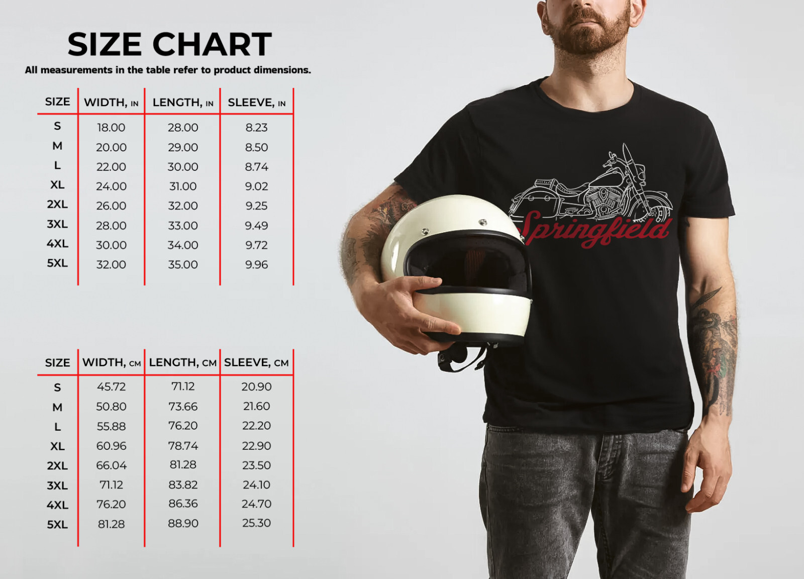 Indian Springfield 2016-2024 Motorcycle T-Shirt for Bikers gallery