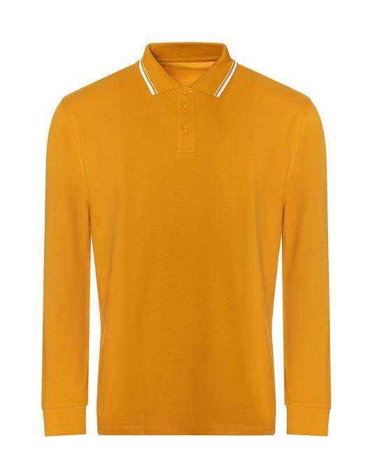 Personalised Custom Just Polos Awdis Long Sleeve Tipped 100 Polo Casual JP103 gallery