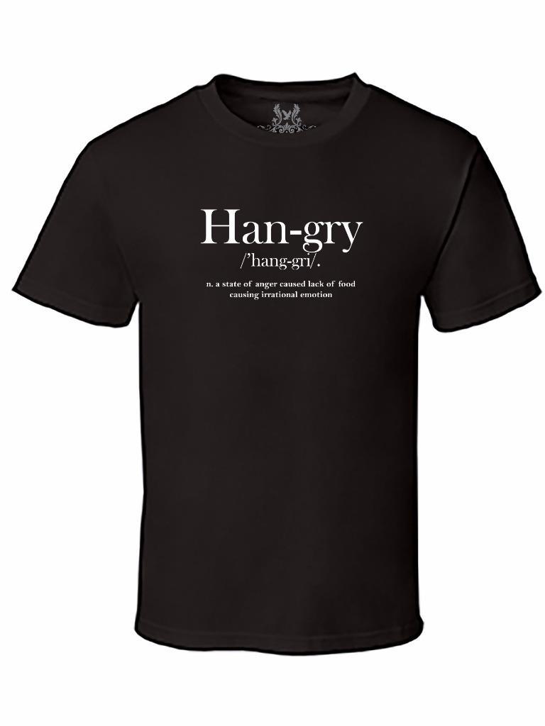NW MEN'S PRINTED HANGRY FUNNY HIPSTER DESIGN COTTON T-SHIRT ALL COLOR & SIZE gallery