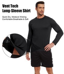 Kinglaman 7 Pack Men Dry Fit Workout Long Sleeve Athletic Gym UPF SPF UV Sun …