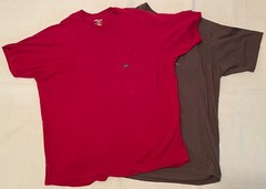 Ariat Rebar Tshirt Men’s XXL Red Olive Green Work Outdoor Casual Pocket Lot Of 2