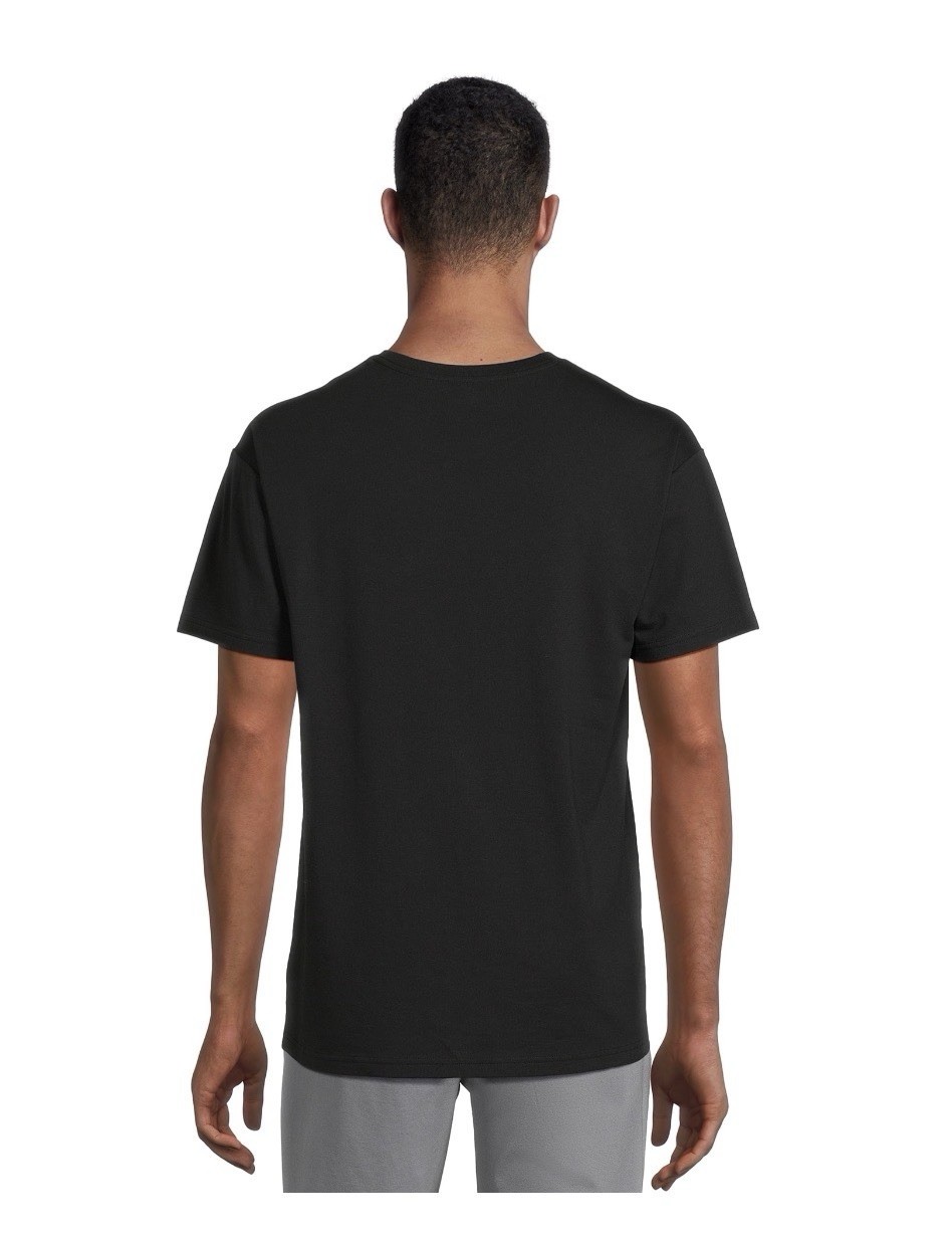 ATHLETIC WORKS Men’s L (42-44) Tri-Blend Pocket Tee Short Sleeve • Rich Black gallery