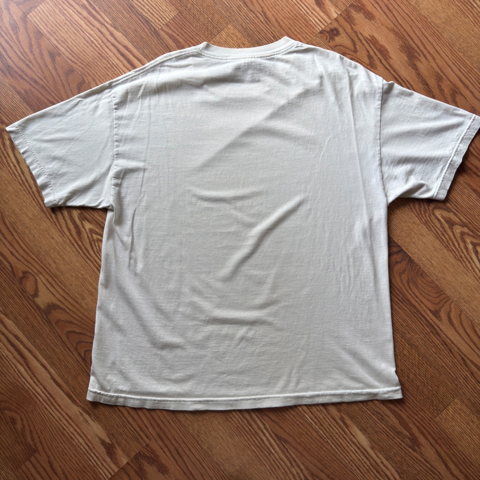 ALStyle Skull Graphic Tee Men's XL Cream Affliction Style Y2K Grunge gallery