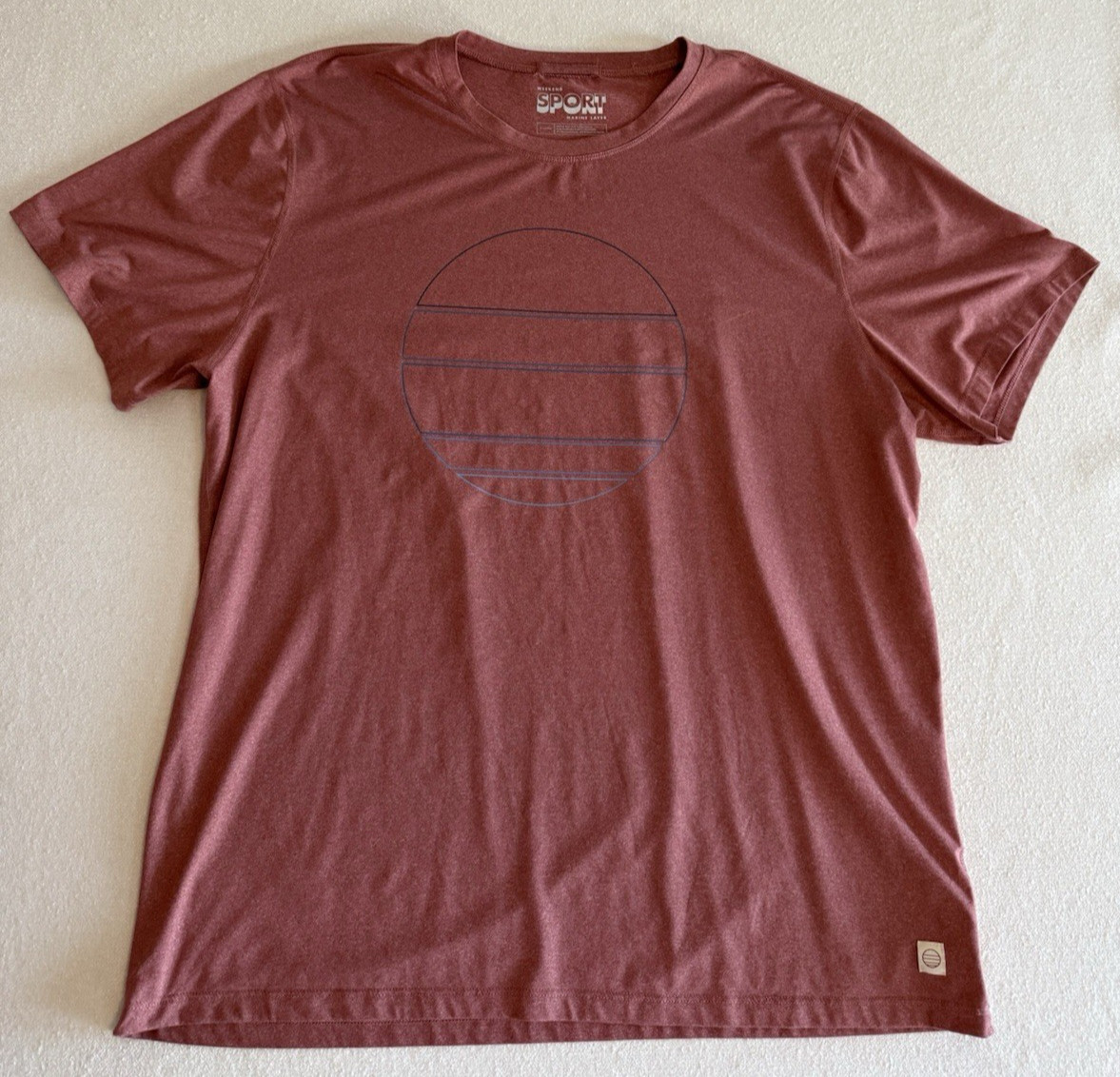 Marine Layer Shirt Mens XL Withered Rose Weekend Sport Graphic Performance Tee gallery