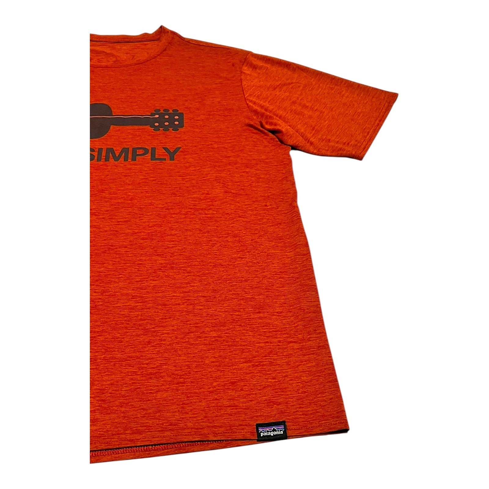 Patagonia Capilene Cool Daily Shirt Men's S Orange Live Simply Guitar Tee gallery