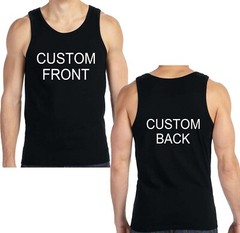 CUSTOMIZED SHIRTS IMAGE PHOTO DTG PRINTING DIRECT TO GARMENT MENS TANK TOP