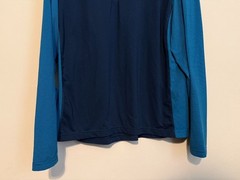 ☀️ Mountain Hardware 1/4 Zip Pullover Shirt Mens Large Wick.Q Blue Lightweight