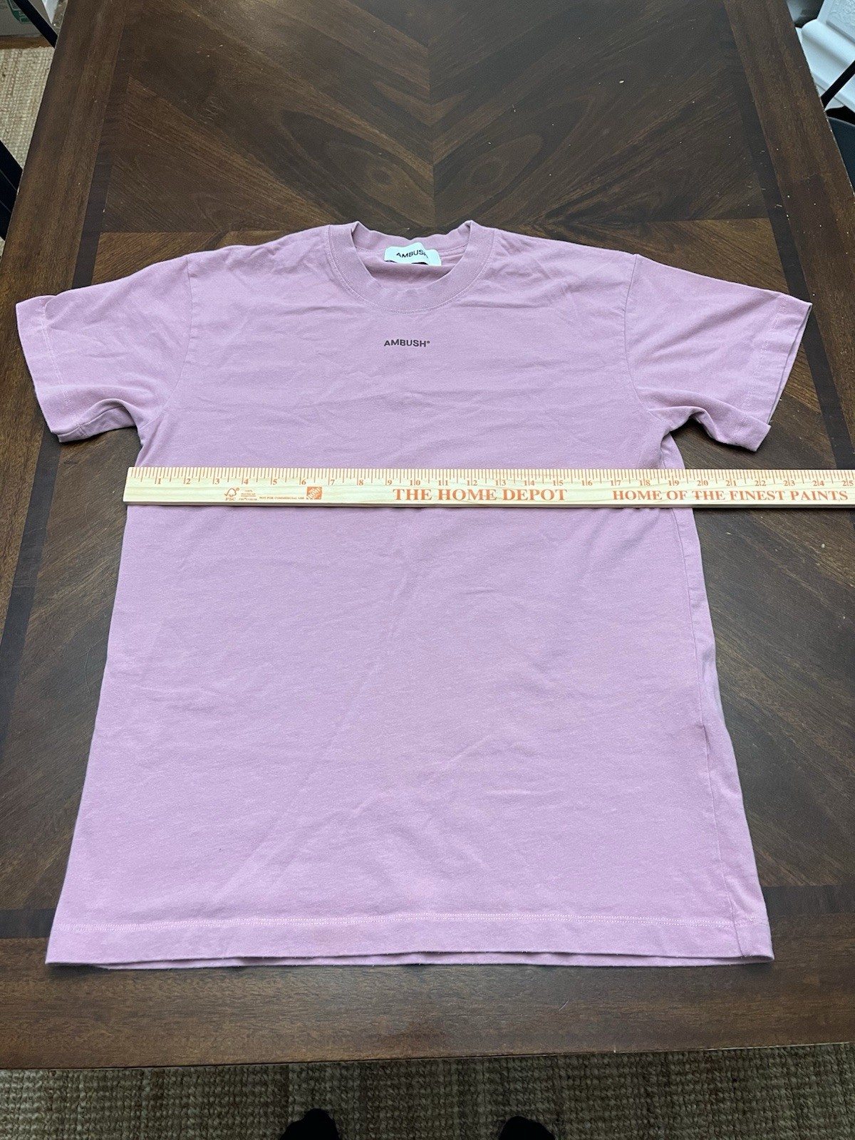 Ambush Tokyo Limited Edition T-shirt Size M Logo Tee Unisex Pink gallery