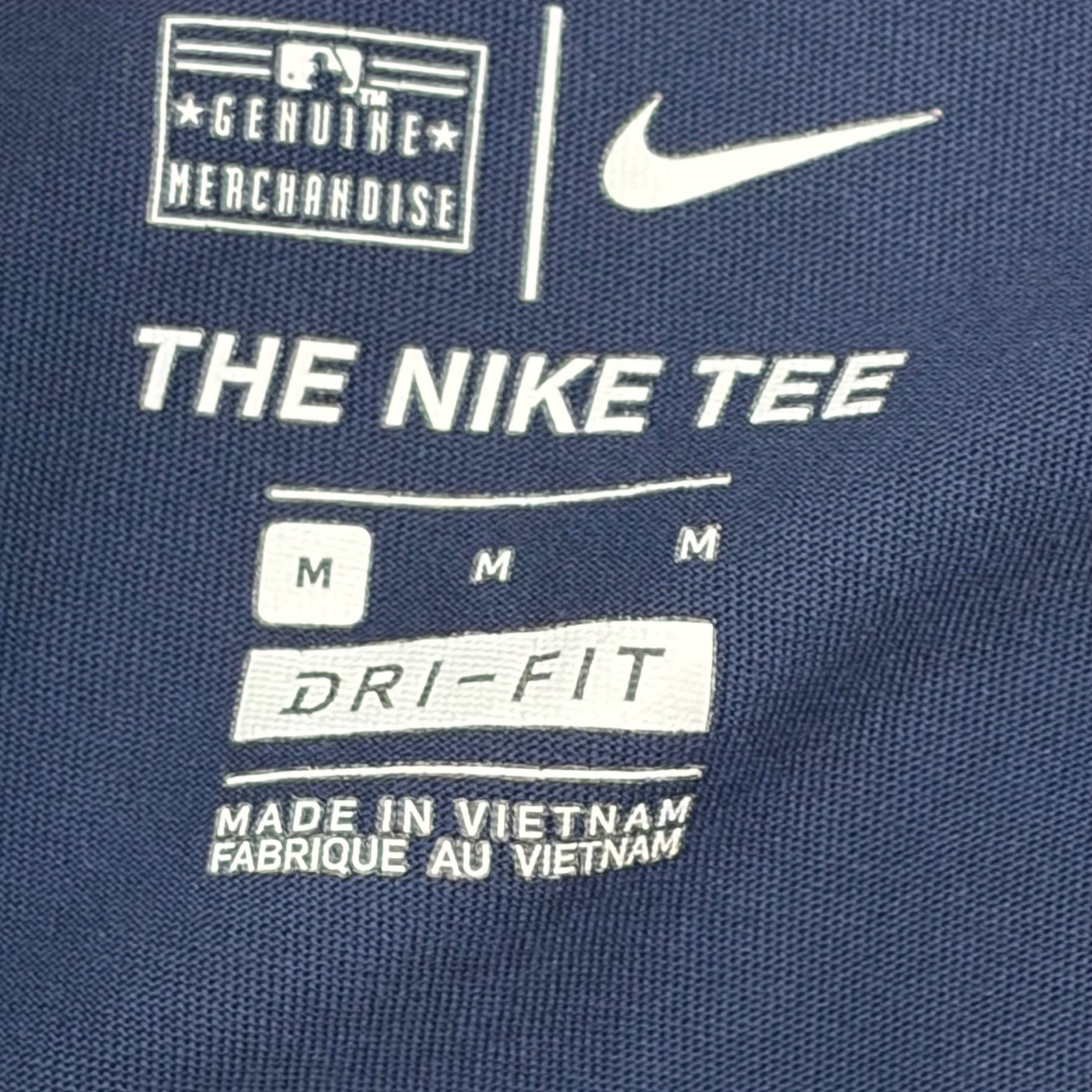 Nike Detroit Tigers Mens Medium Long Sleeve Dri-FIT Shirt Navy Blue MLB Baseball gallery