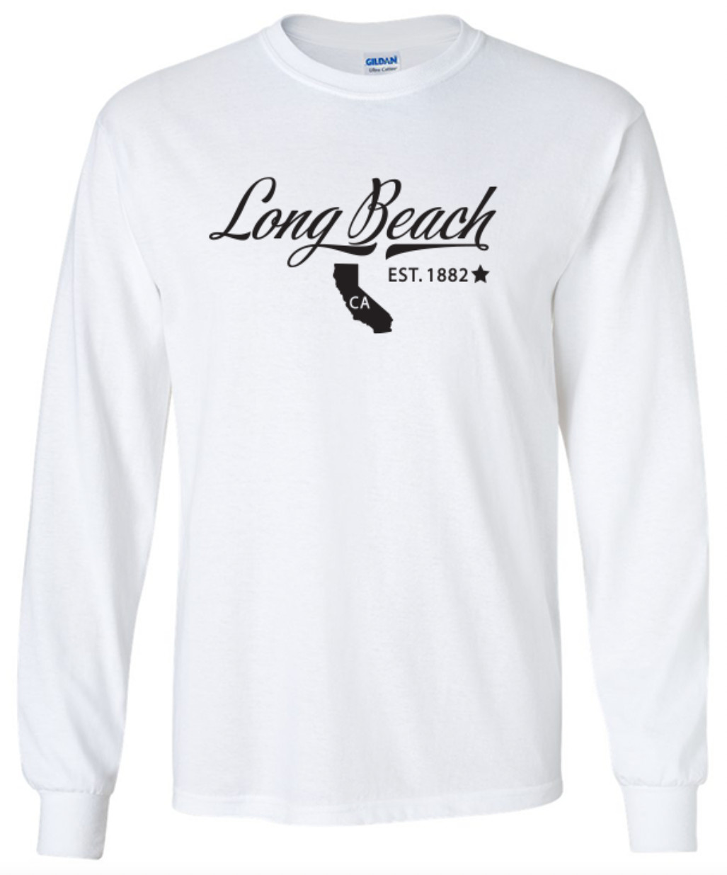 Long Beach California State T-Shirt Long Sleeve Graphic Tee Unisex Apparel gallery