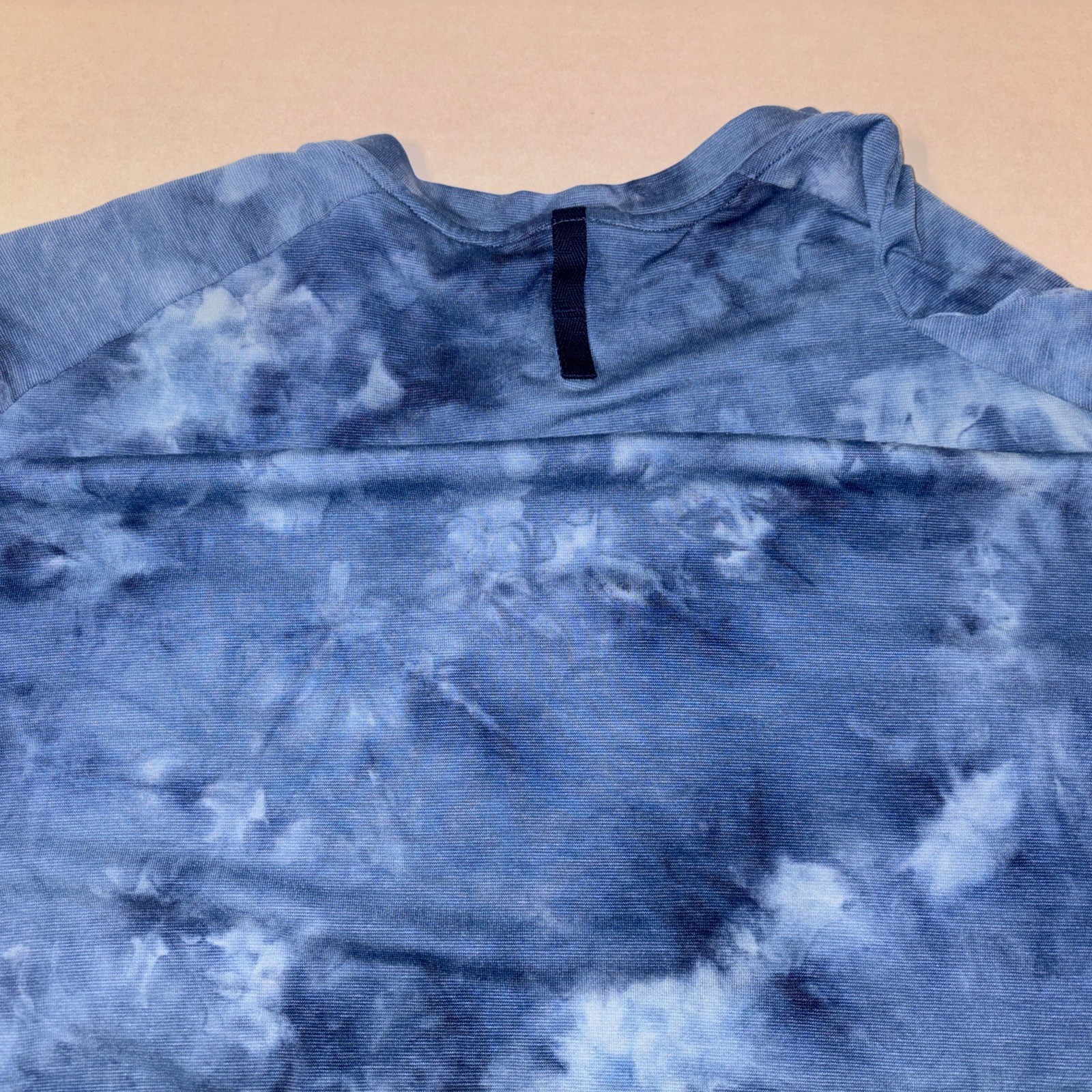 Lululemon Always Agile Short Sleeve Spray Diamond Dye Tee Size Large Blue Navy gallery
