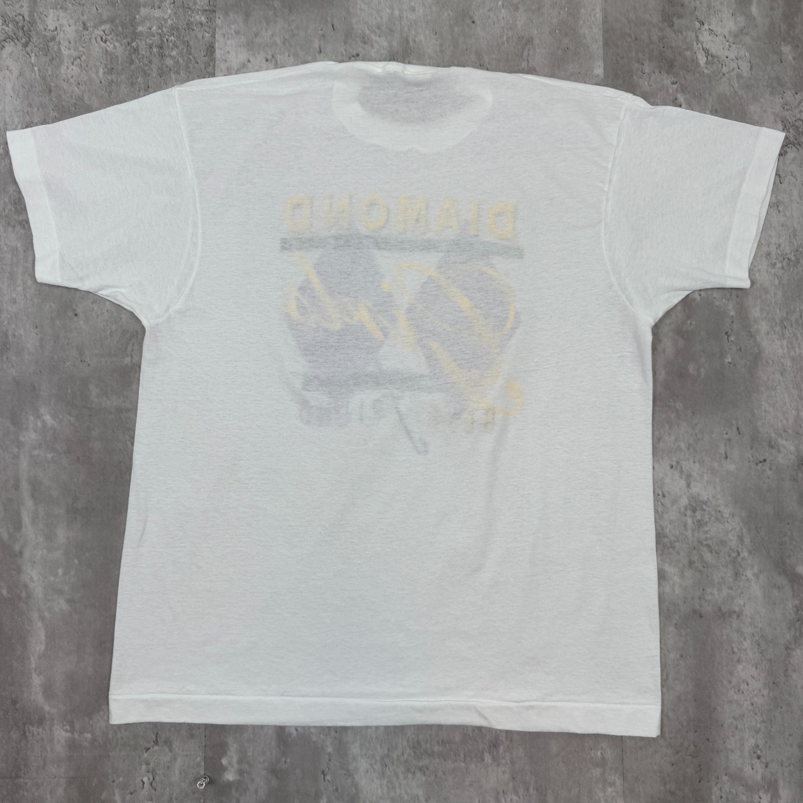 Vintage Diamond Cabaret T-Shirt Mens XL White Strip Gentlemans Club Girls 80s gallery