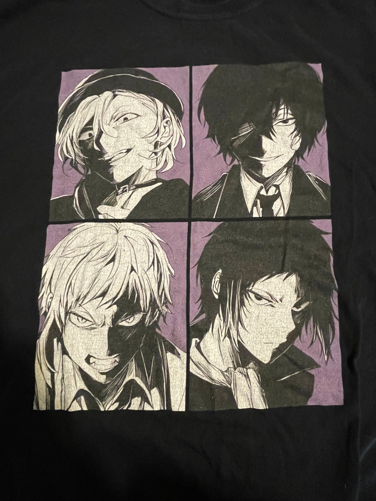 Vintage Bungo Stray Dogs Black Medium Cotton T-Shirt Kafka Asagiri No Tag gallery