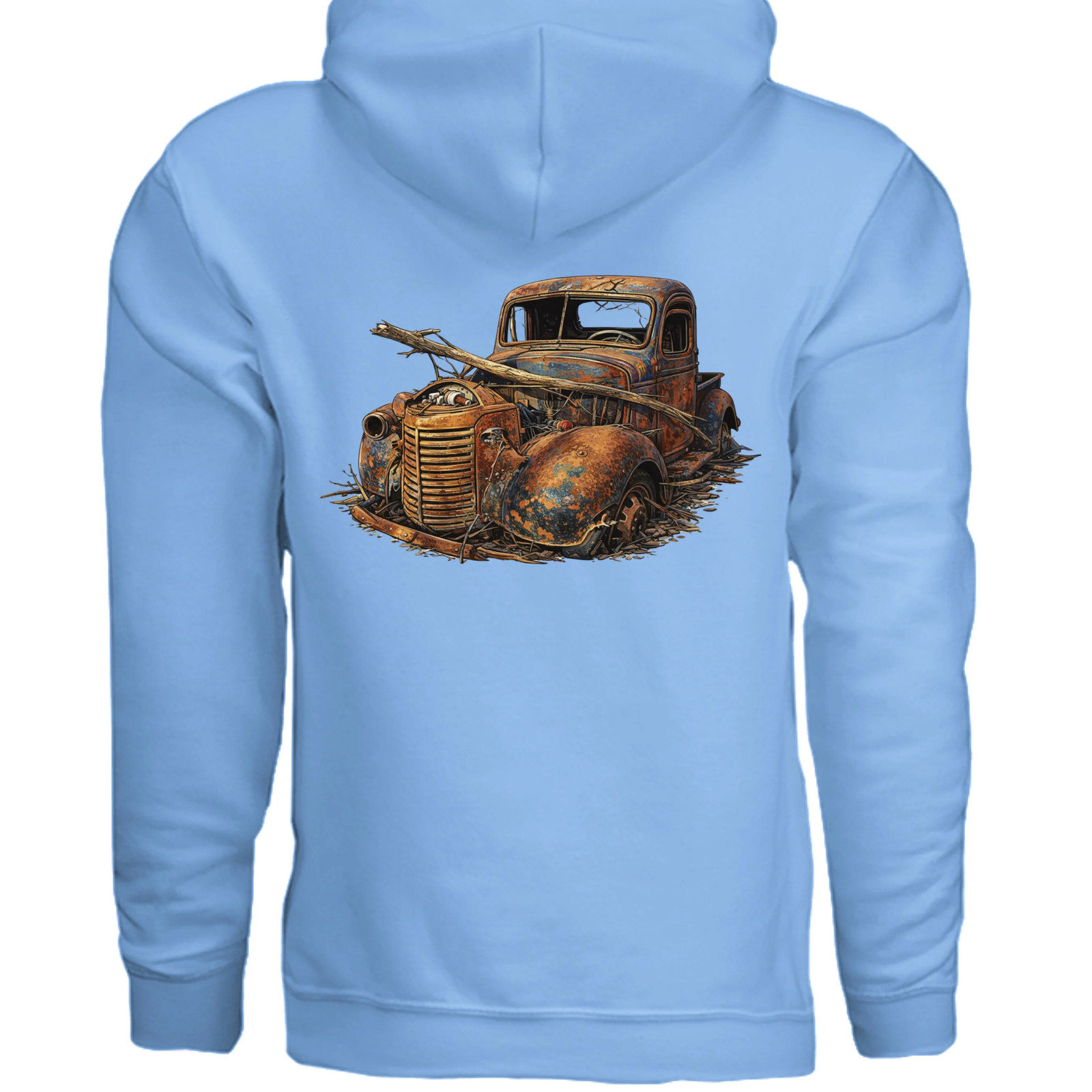 Vintage Car with Stick Graphic Tee | Wearable Art | An Old Man's Art gallery
