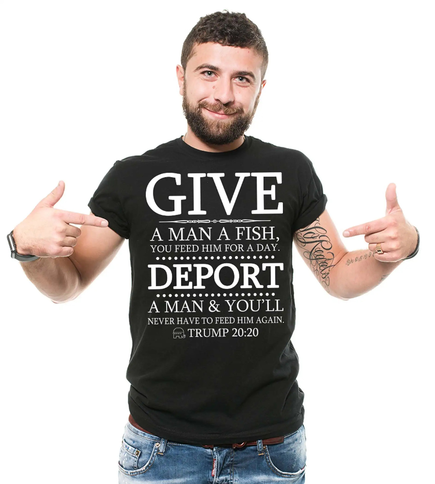 Funny Political Tee Trump 20:20 Shirt Deport A Man Shirt Dad Political Gift gallery