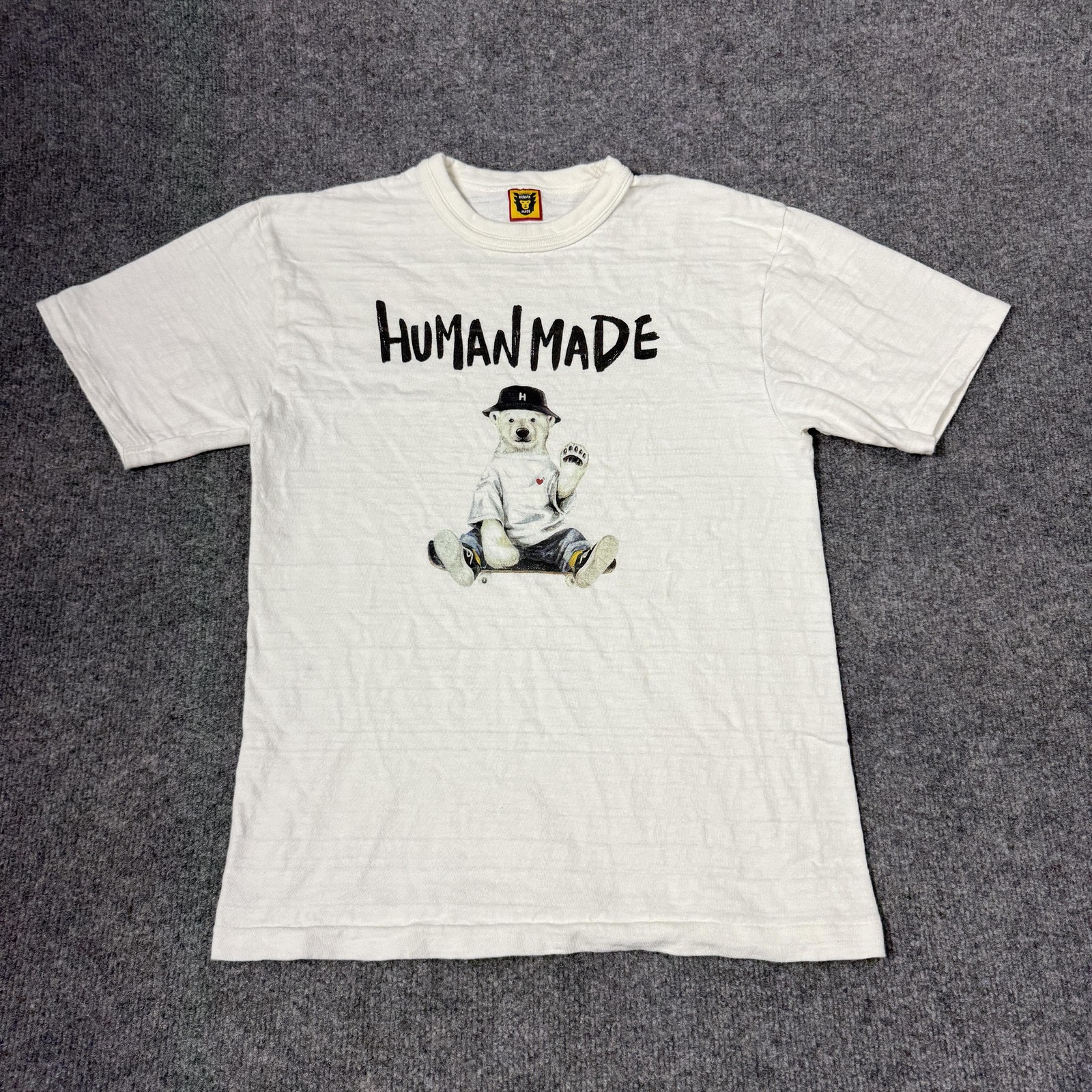 Human Made Shirt Mens Small White Bear Graphic Made In Japan Streetwear Tee gallery