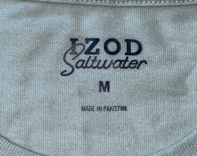 NWT Mens IZOD Saltwater Green Graphic Fishing Fin For All T Shirt Size Medium gallery