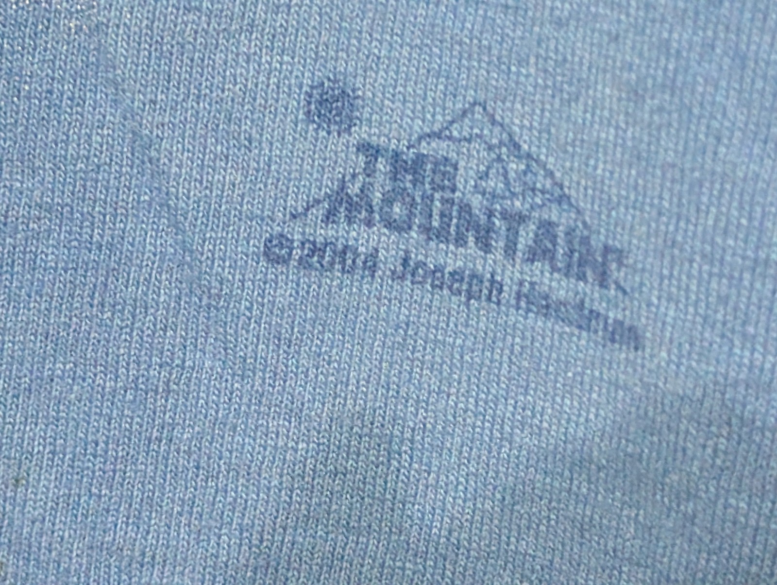 The Mountain Men's T-shirt Blue Bald Eagle Vintage Leather Tag XL #4033 EUC gallery